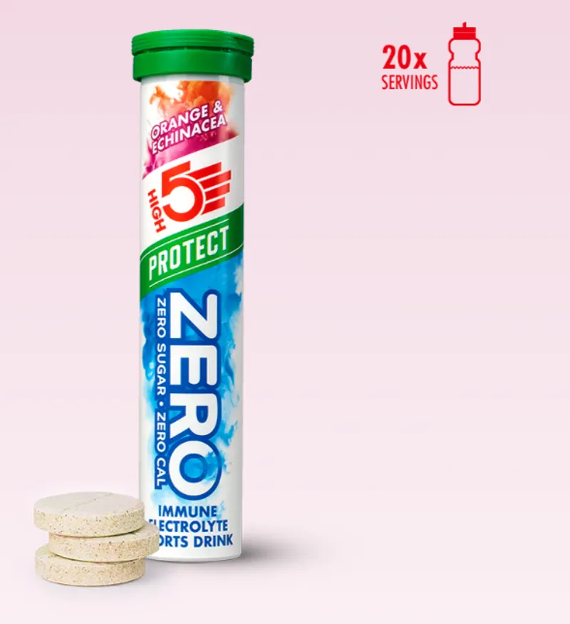 High5 Zero Hydration Tabs Tube of 20 in Orange and Echinacea Flavour